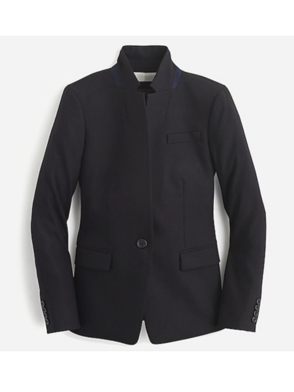 J Crew Regent Blazer Sz 4 Black - Picture 4 of 14